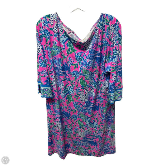 Dress Designer By Lilly Pulitzer In Blue & Pink, Size: 1x