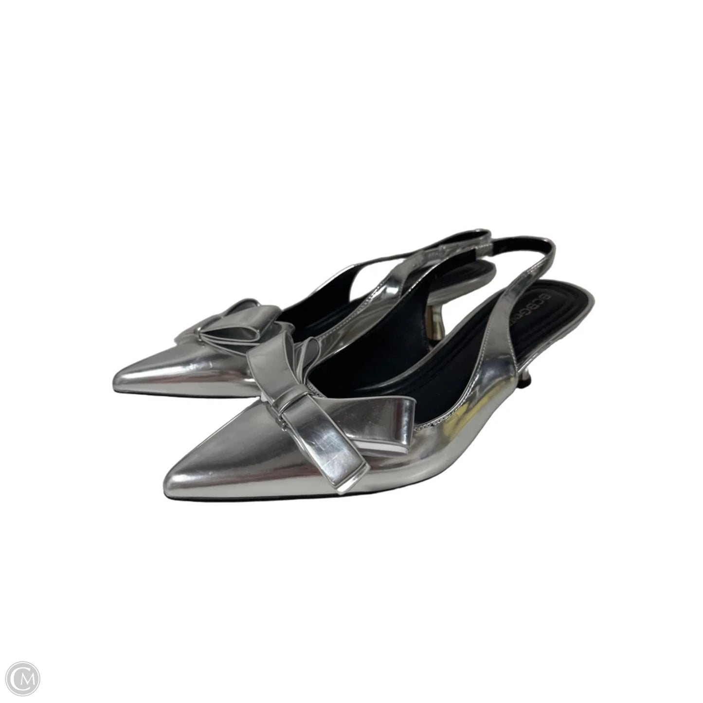 Shoes Heels Kitten By Bcbgeneration In Silver, Size: 9