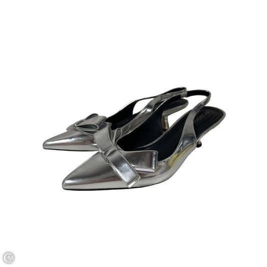 Shoes Heels Kitten By Bcbgeneration In Silver, Size: 9