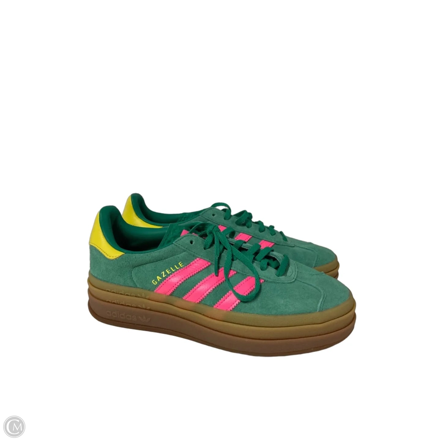 Shoes Sneakers By Adidas In Green & Pink, Size: 9
