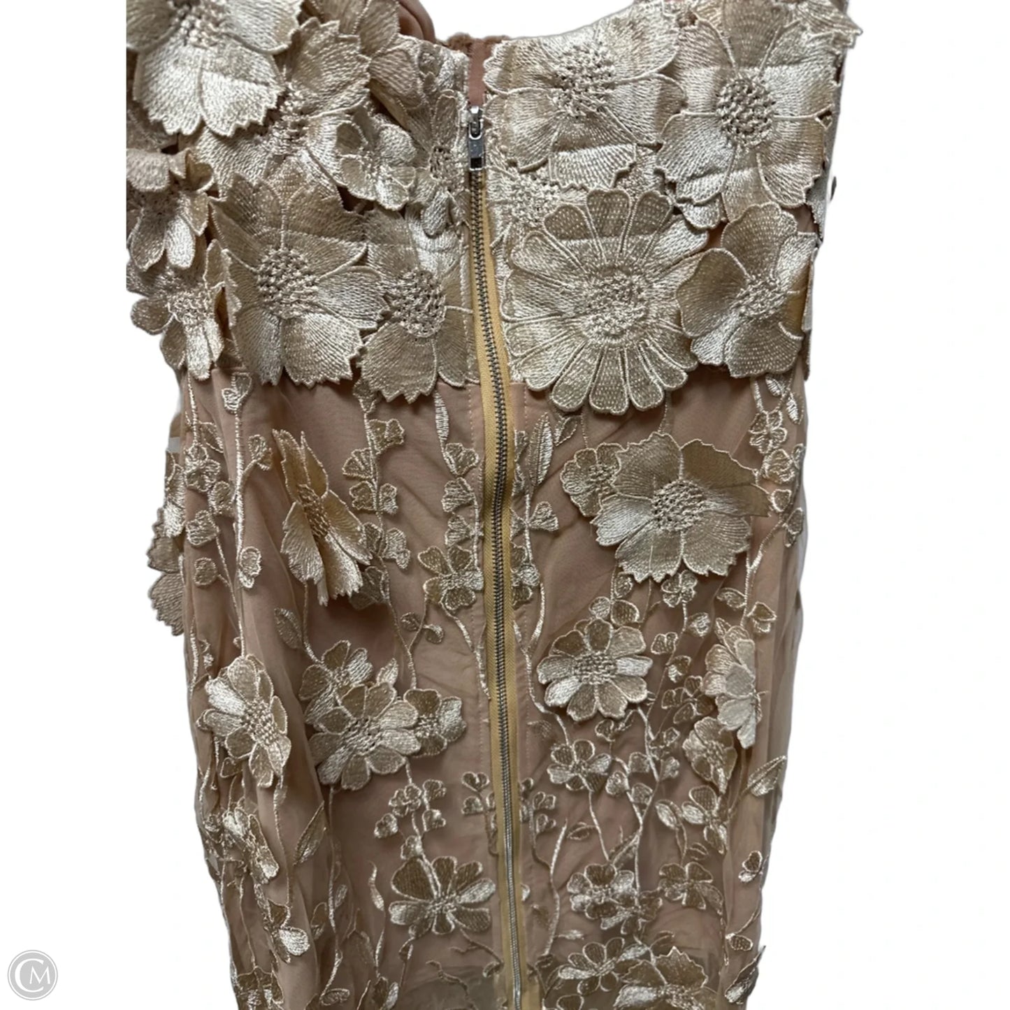 Dress Party Long By Clothes Mentor In Gold, Size: S