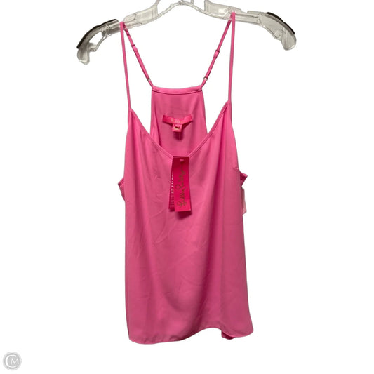 Top Sleeveless Designer By Lilly Pulitzer In Pink, Size: L