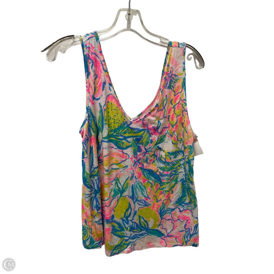 Top Sleeveless Designer By Lilly Pulitzer In Multi-colored, Size: L