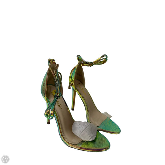 Sandals Heels Stiletto By Lulu In Multi-colored, Size: 7