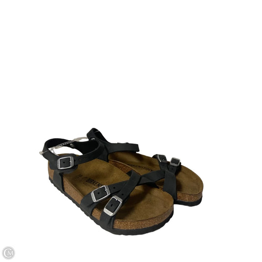 Sandals Flats By Birkenstock In Black, Size: 7
