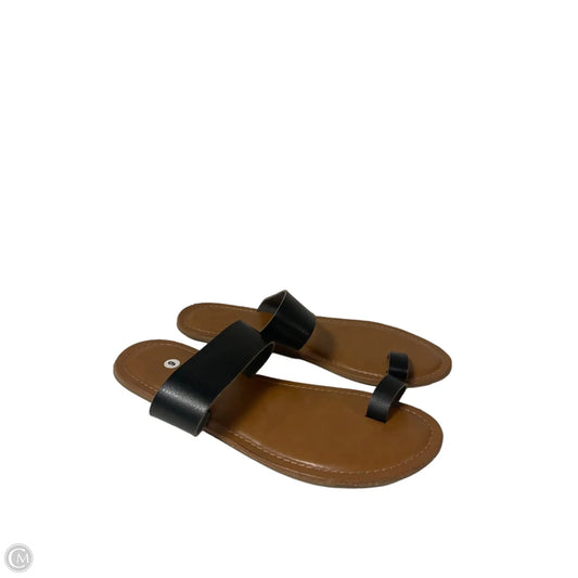 Sandals Flats By Universal Thread In Black, Size: 9