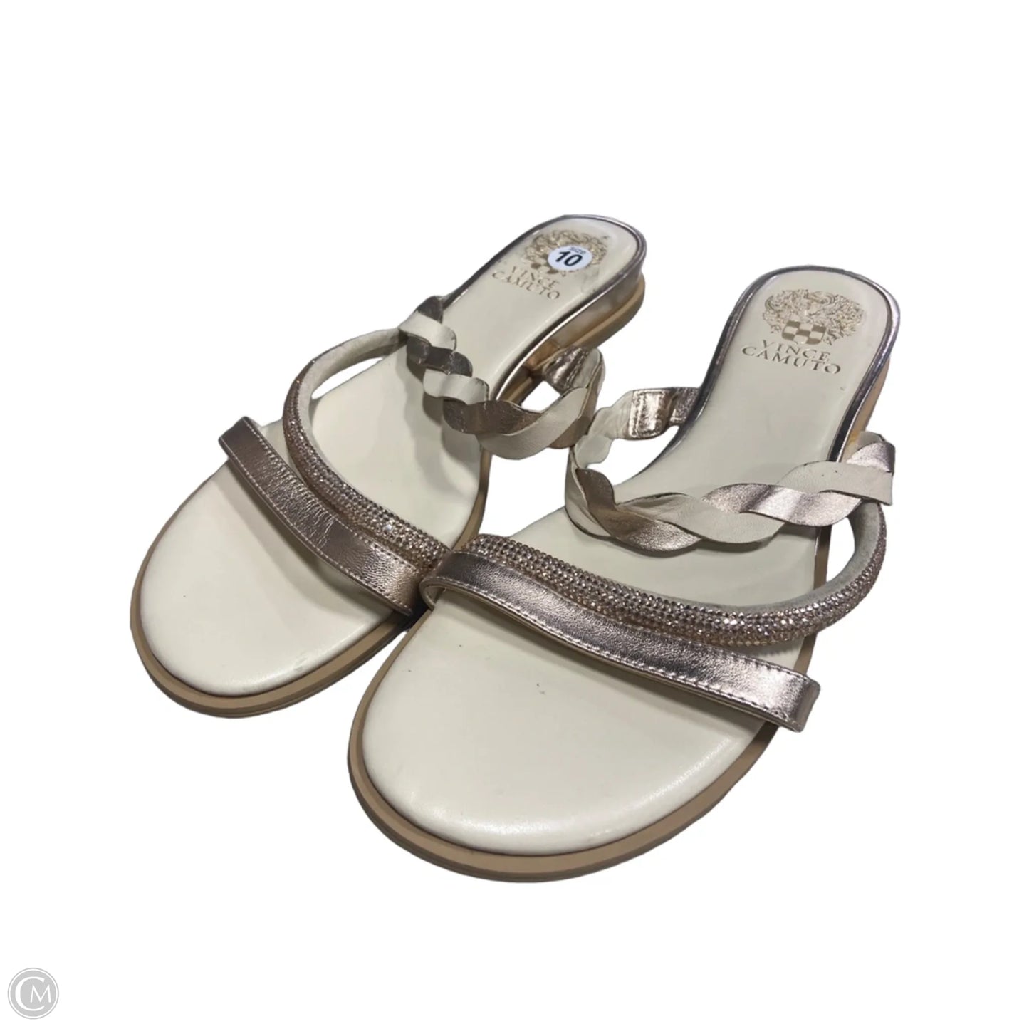 Sandals Flats By Vince Camuto In Cream, Size: 10