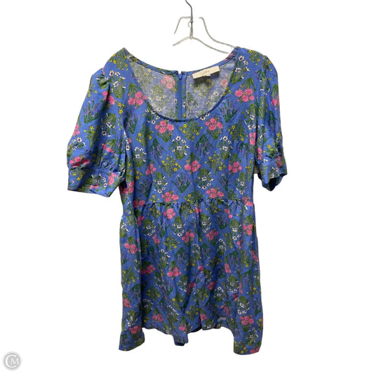 Dress Casual Midi By Loft In Floral Print, Size: L