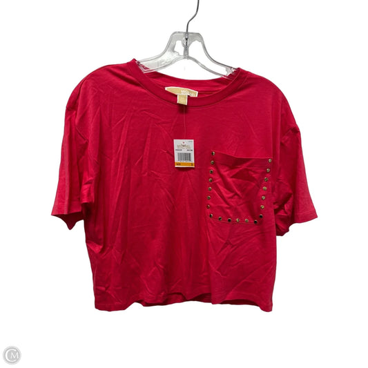 Top Short Sleeve By Michael By Michael Kors In Pink, Size: S