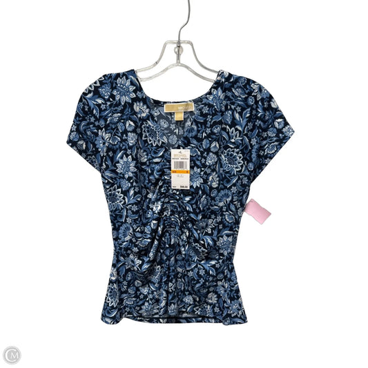 Top Short Sleeve By Michael By Michael Kors In Blue, Size: S