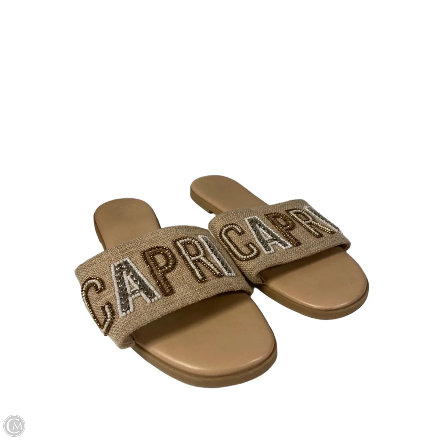 Sandals Flats By Clothes Mentor In Tan, Size: 9