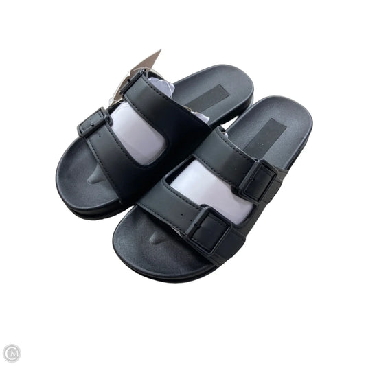 Sandals Flats By Earth In Black, Size: 8