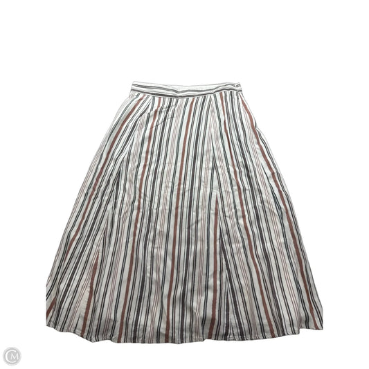 Skirt Maxi By Loft In Striped Pattern, Size: 8