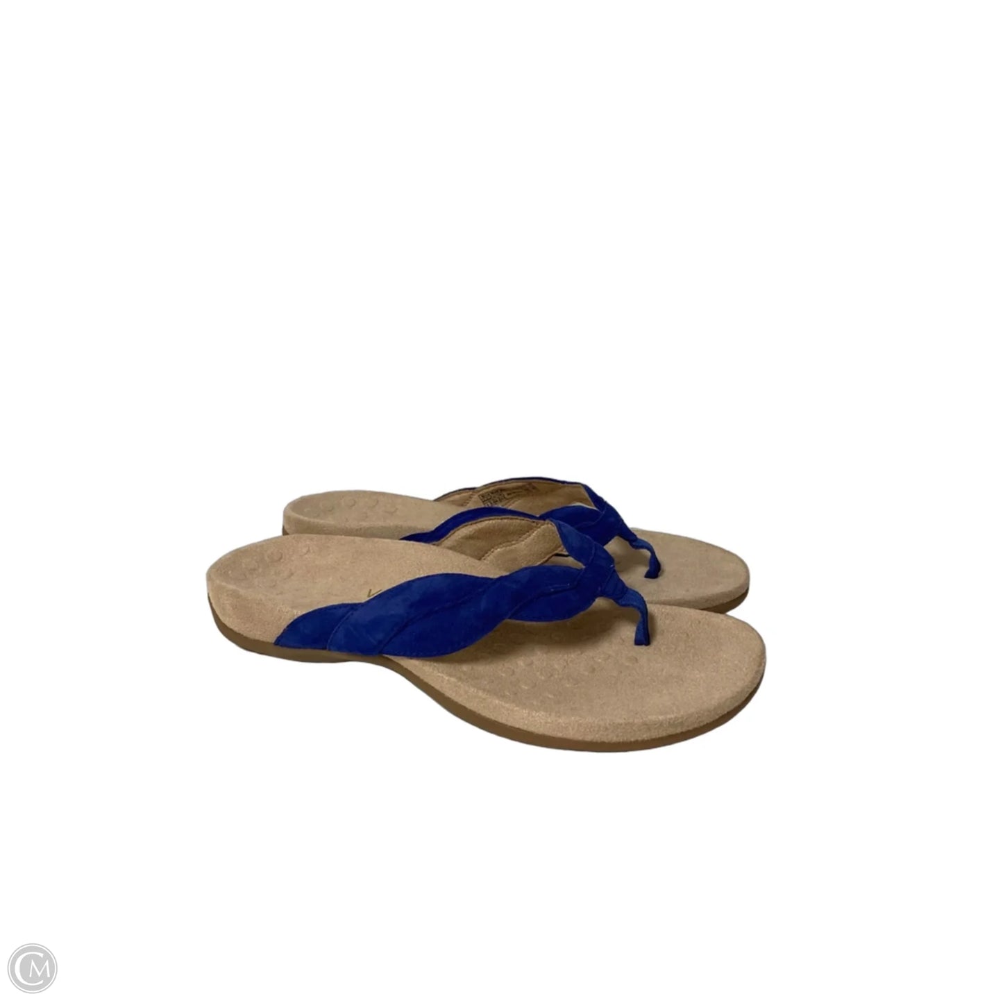Sandals Flats By Vionic In Blue, Size: 7