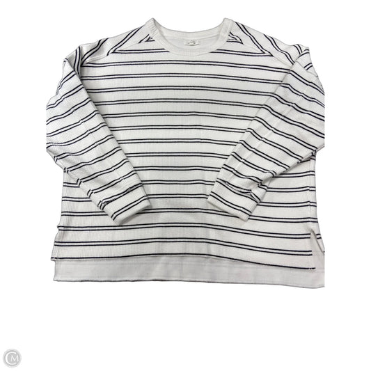 Top Long Sleeve By Maurices In Striped Pattern, Size: L