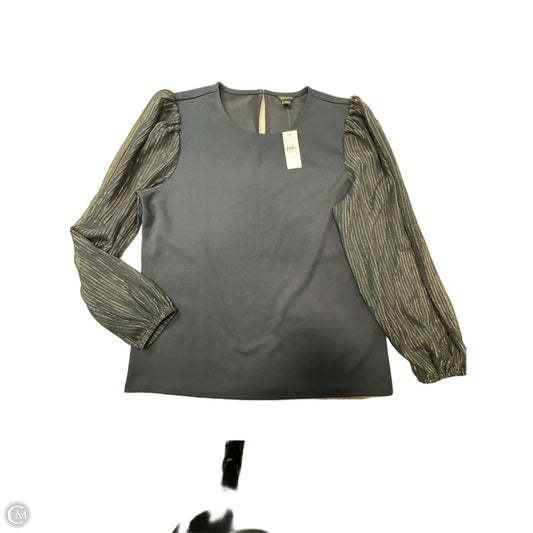 Top Long Sleeve By Ann Taylor In Navy, Size: L