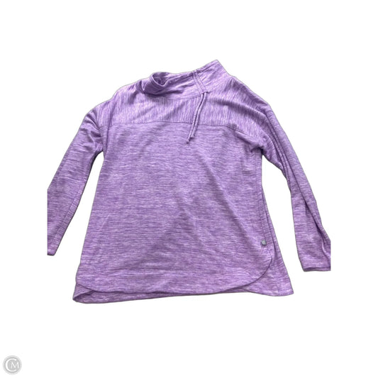 Sweatshirt Collar By Talbots In Purple, Size: L