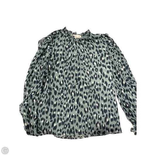 Top Long Sleeve By Loft In Animal Print, Size: Xxs