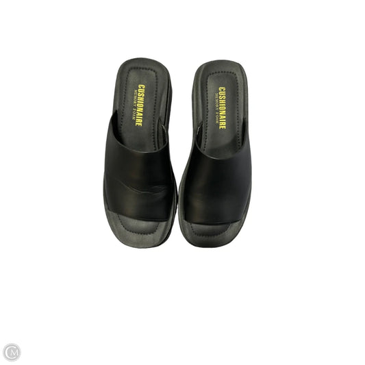 Sandals Heels Platform By Cushionaire In Black, Size: 6