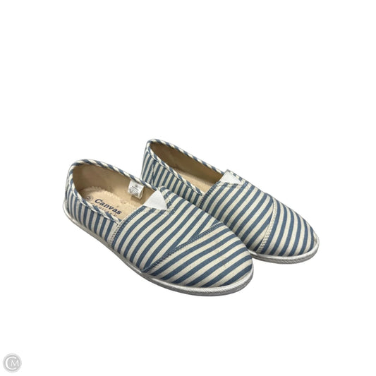 Shoes Flats By Canvas In Striped Pattern, Size: 7.5