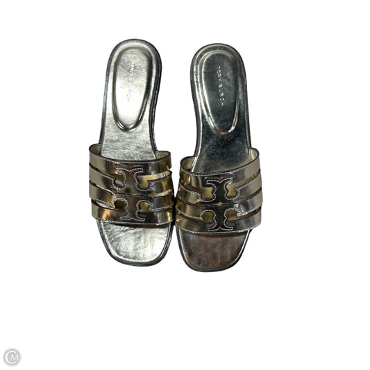 Sandals Designer By Tory Burch In Gold, Size: 6
