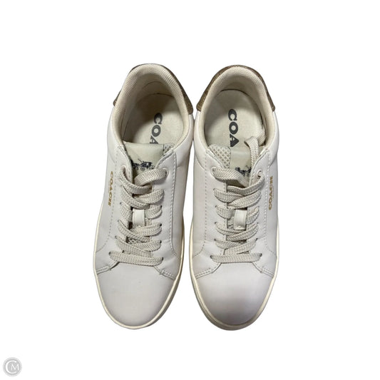 Shoes Designer By Coach In Cream, Size: 5