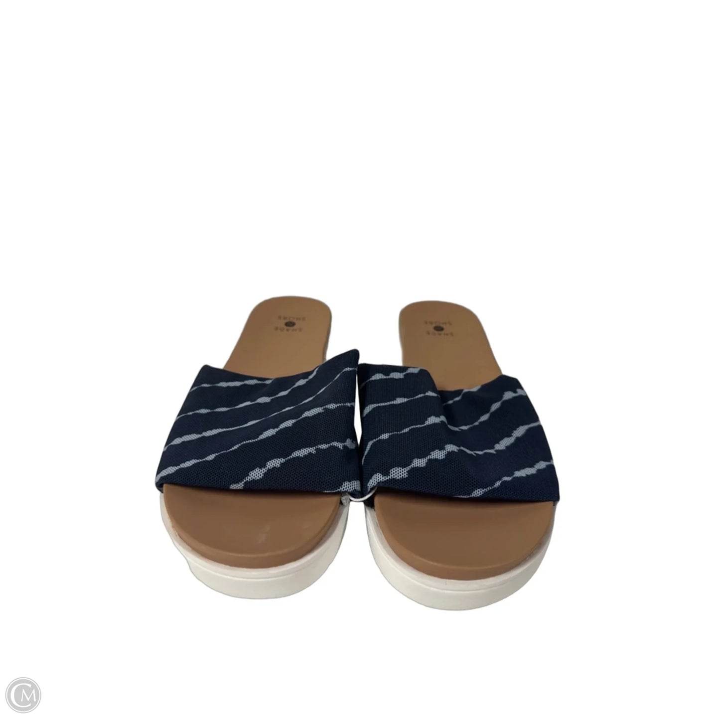 Sandals Flats By Shade & Shore In Blue, Size: 7