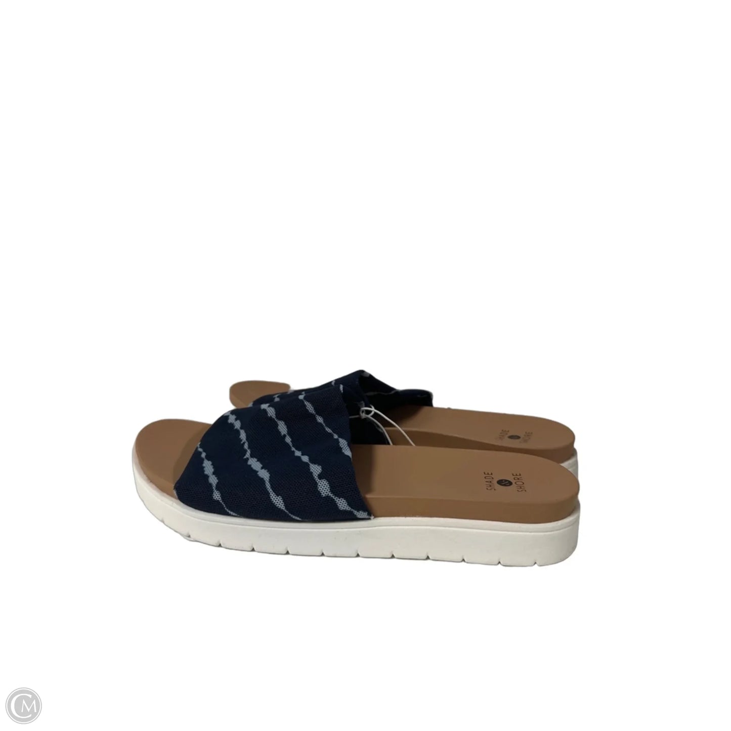 Sandals Flats By Shade & Shore In Blue, Size: 7