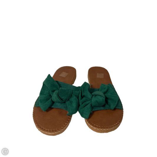 Sandals Flats By Clothes Mentor In Green, Size: 6