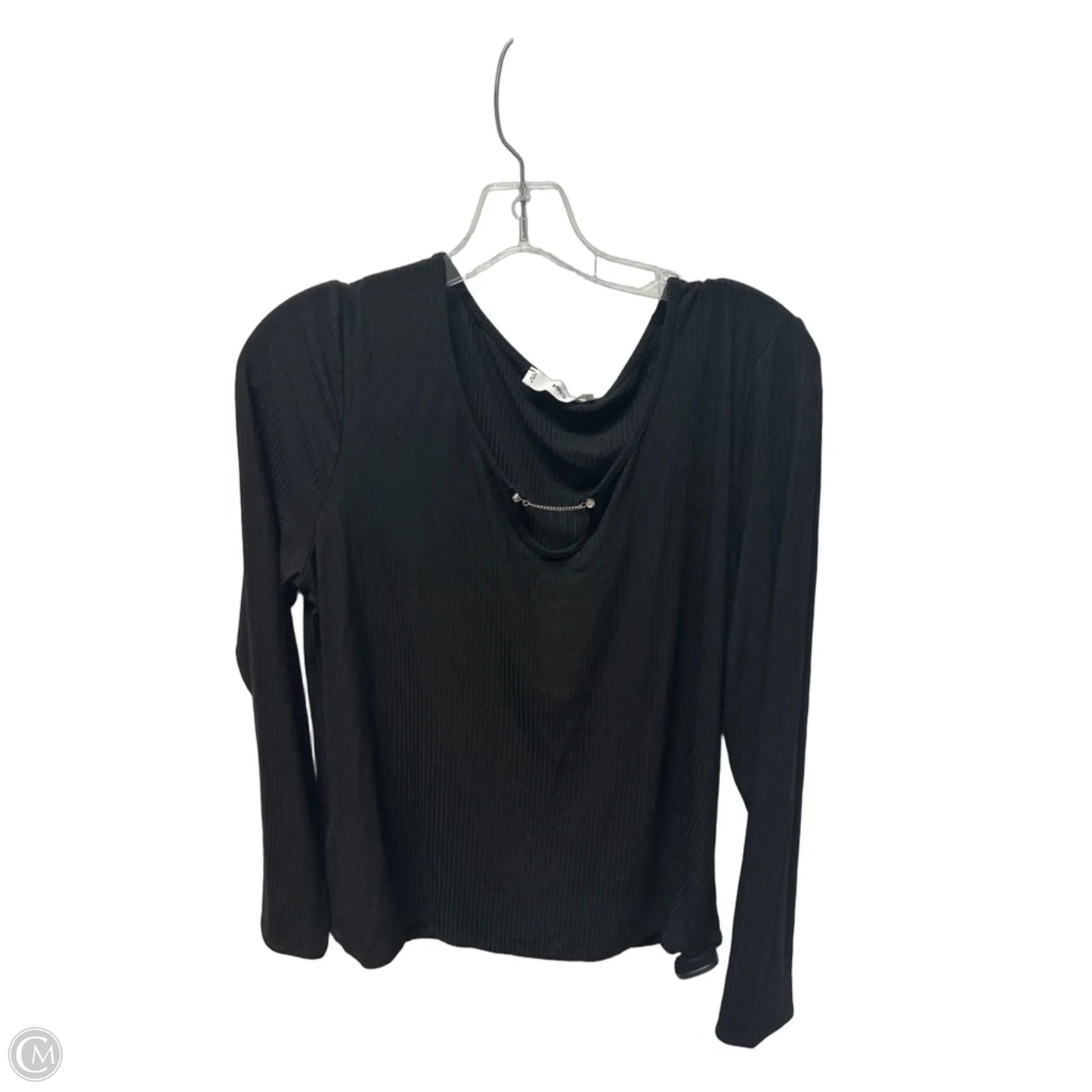 Top Long Sleeve By Mng In Black, Size: 1x
