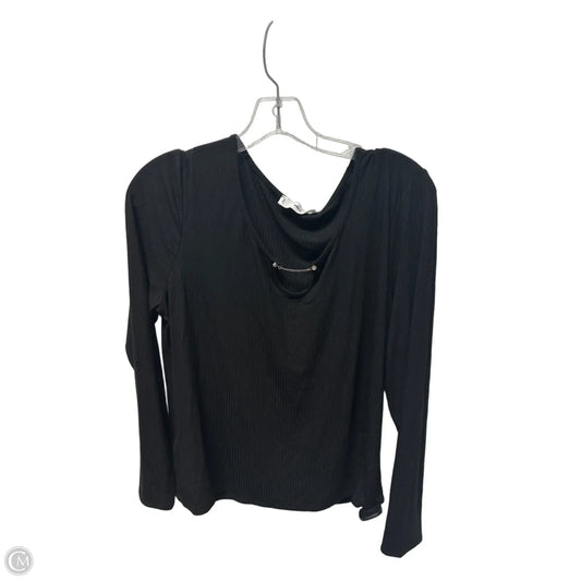 Top Long Sleeve By Mng In Black, Size: 1x