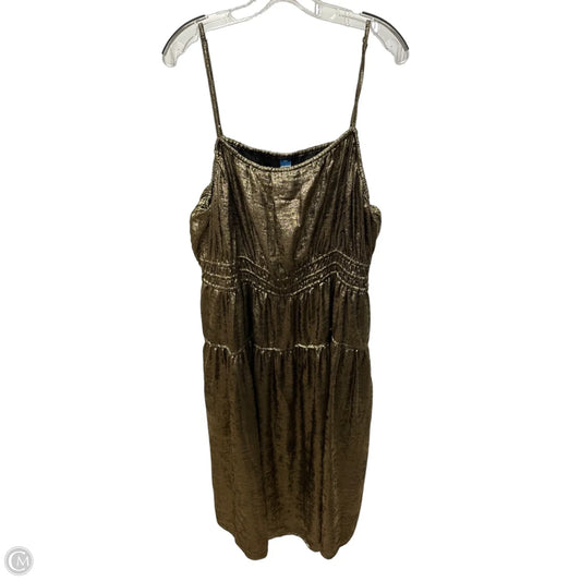 Dress Casual Midi By Old Navy In Gold, Size: 1x
