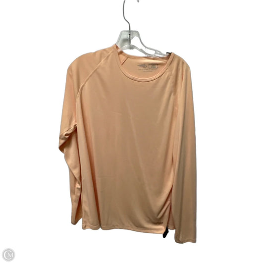 Athletic Top Long Sleeve Crewneck By Clothes Mentor In Orange, Size: 1x