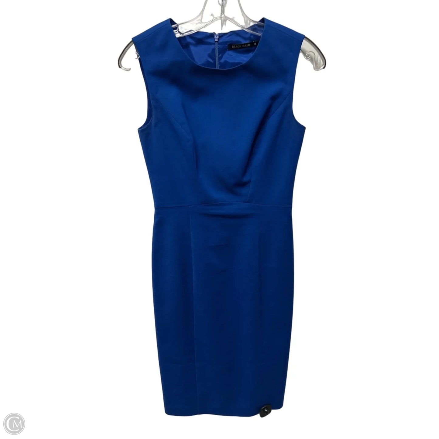 Dress Casual Midi By Black Halo In Blue, Size: Xs
