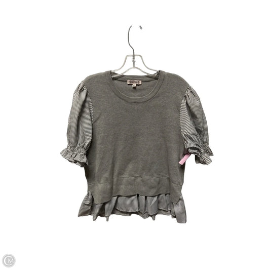 Top Short Sleeve By Nanette By Nanette Lepore In Grey, Size: Xl