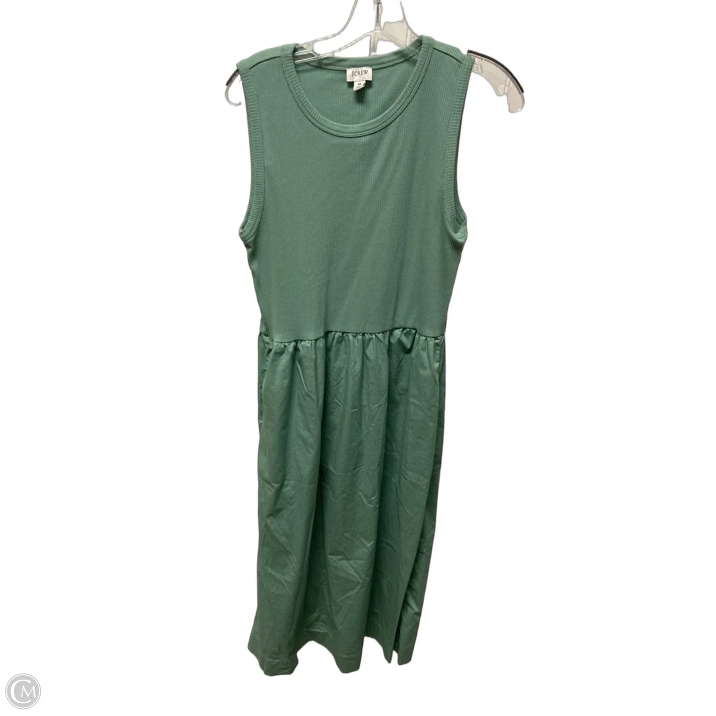 Dress Casual Midi By J. Crew In Green, Size: M