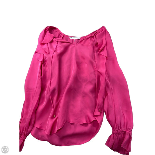 Top Long Sleeve By Trina By Trina Turk In Pink, Size: S