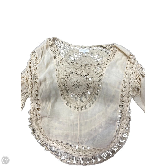 Top 3/4 Sleeve By Rebellion In Tan, Size: S