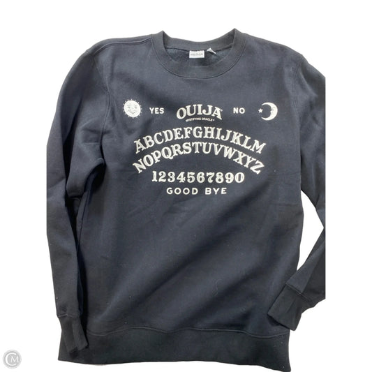 Sweatshirt Crewneck By Clothes Mentor In Black, Size: S