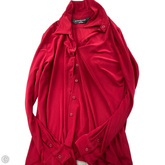 Top Long Sleeve By Norma Kamali In Red, Size: Xl