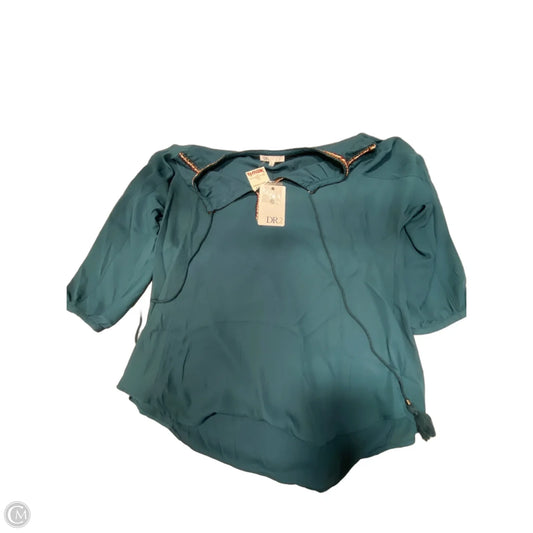 Top Long Sleeve By Dr2 In Teal, Size: Xl