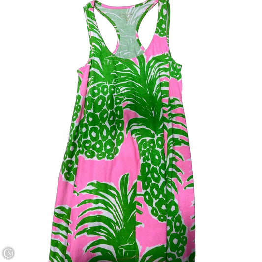Dress Designer By Lilly Pulitzer In Green & Pink, Size: M