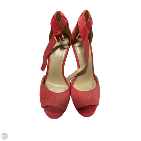 Shoes Heels Block By Michael By Michael Kors In Red, Size: 9.5