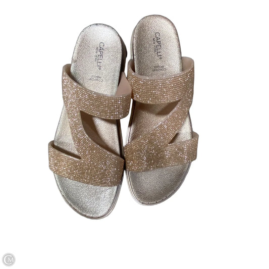 Sandals Flats By Capelli In Peach, Size: 9