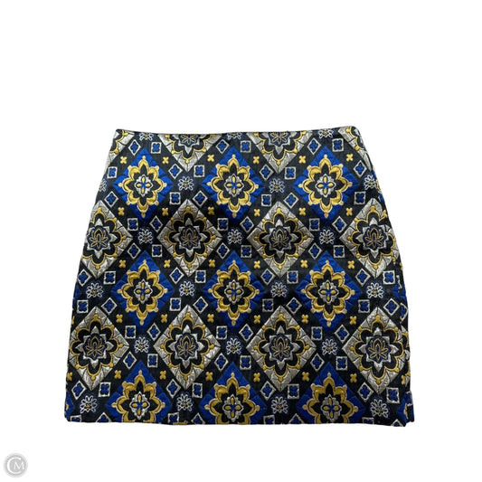 Skirt Mini & Short By Loft In Yellow Denim, Size: L