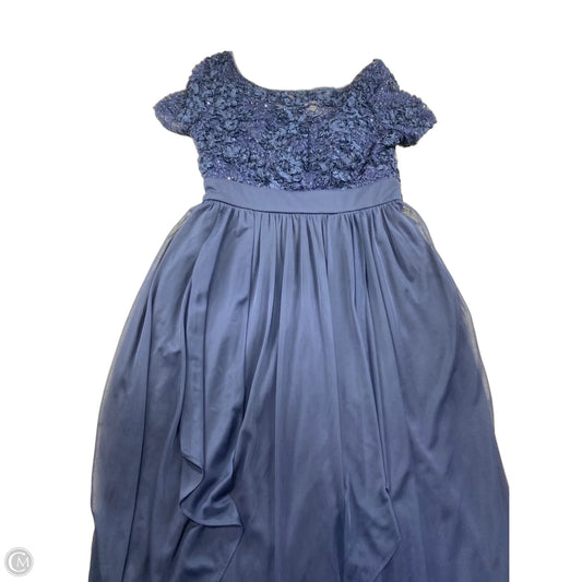 Dress Casual Midi By R And M Richards In Blue, Size: M