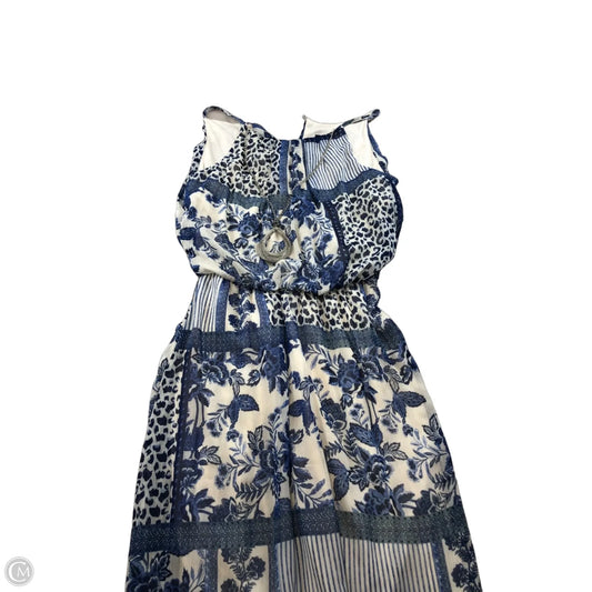 Dress Casual Midi By Tacera In Blue, Size: S