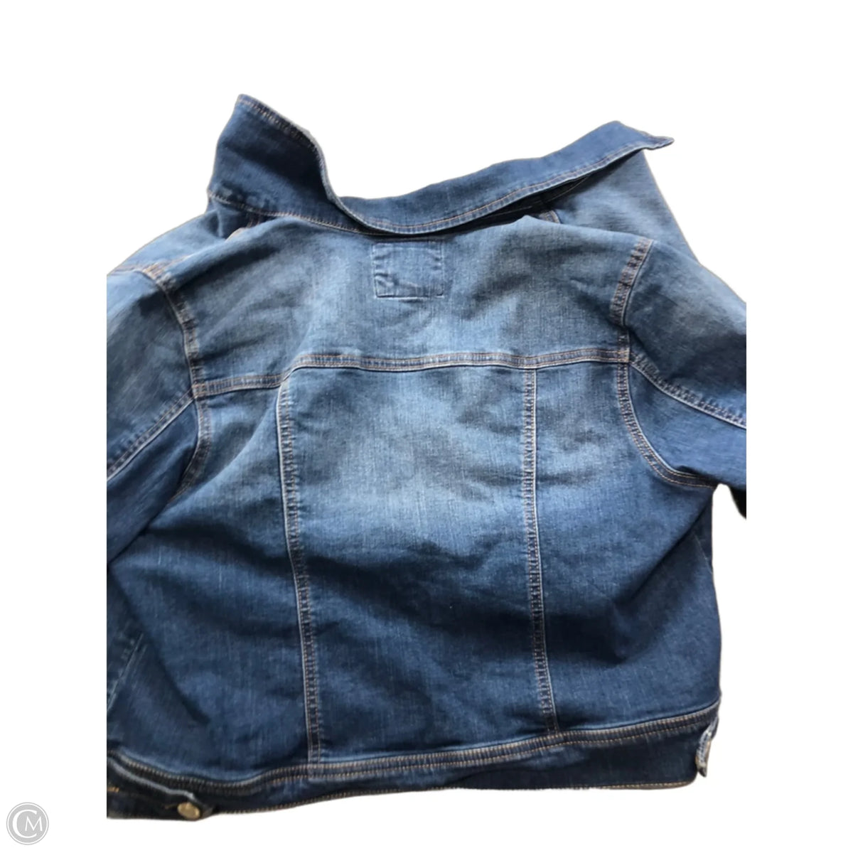 Jacket Denim By Wax Jean In Blue, Size: 2x