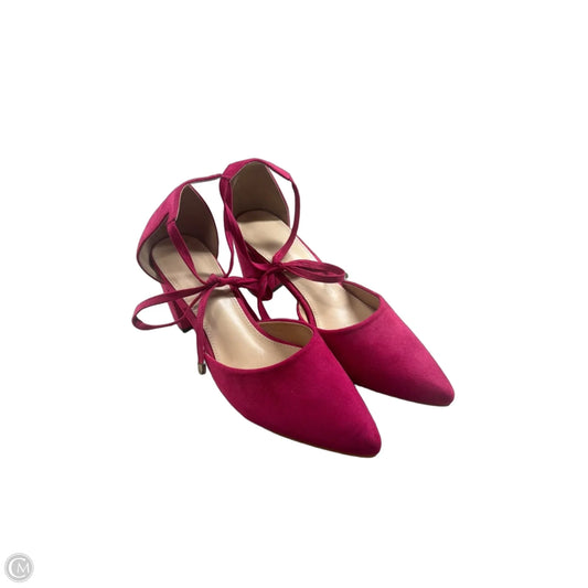 Shoes Heels Block By Clothes Mentor In Pink, Size: 9