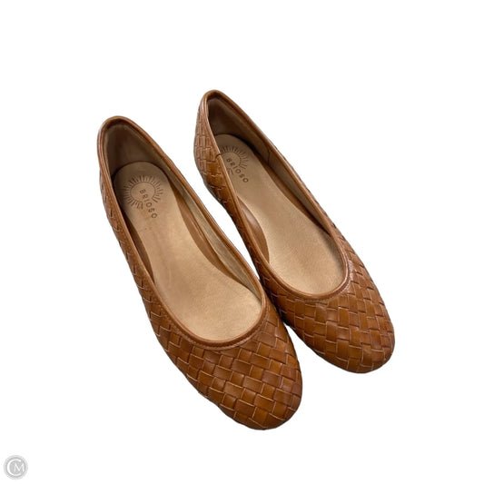 Shoes Heels Kitten By Clothes Mentor In Brown, Size: 9.5